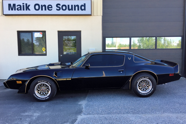 1979 Pontiac Trans Am with professional window tint in North Bay
